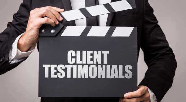 Our  video testimonials page
