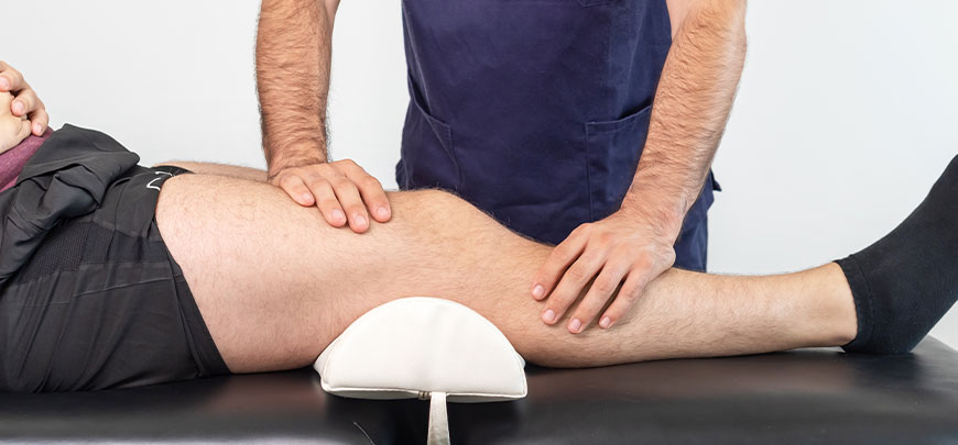 patient receiving knee decompression in Cupertino