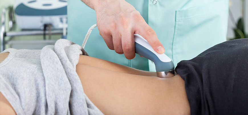 Patient receiving Ultrasound Therapy in Cupertino for pain relief