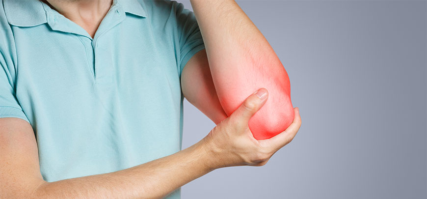 patient needing golfers elbow treatment in Cupertino