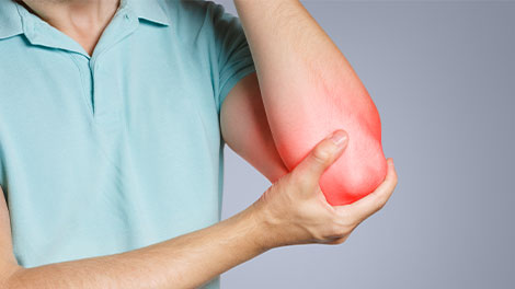 patient requiring golfer's elbow treatment in Cupertino