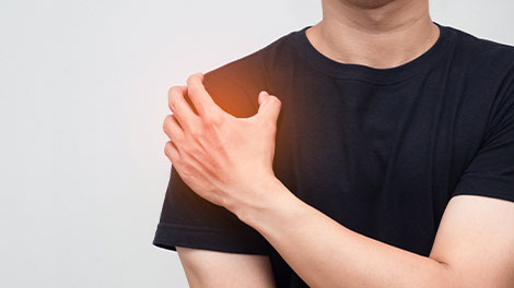 patient requiring shoulder tendinopathy treatment in Cupertino